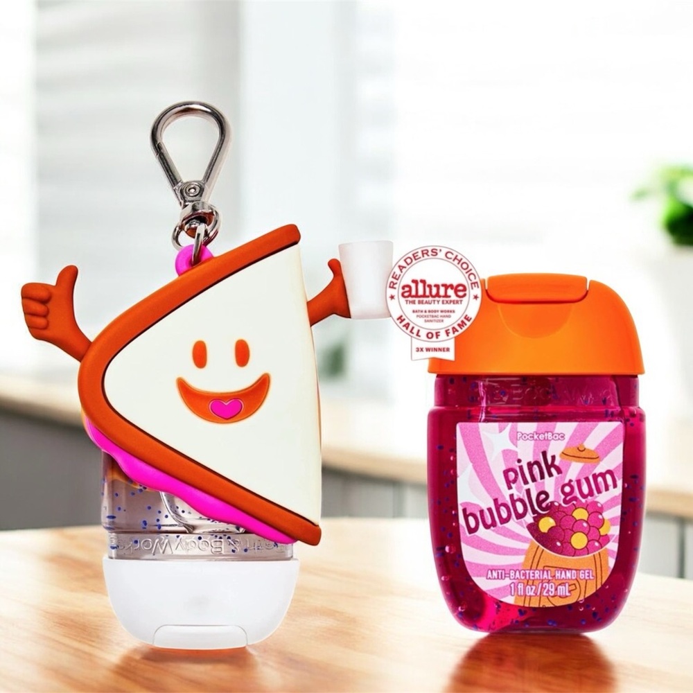 Bath and Body Works Happy PB&J PocketBac Holder and Hand Sanitizer Set
